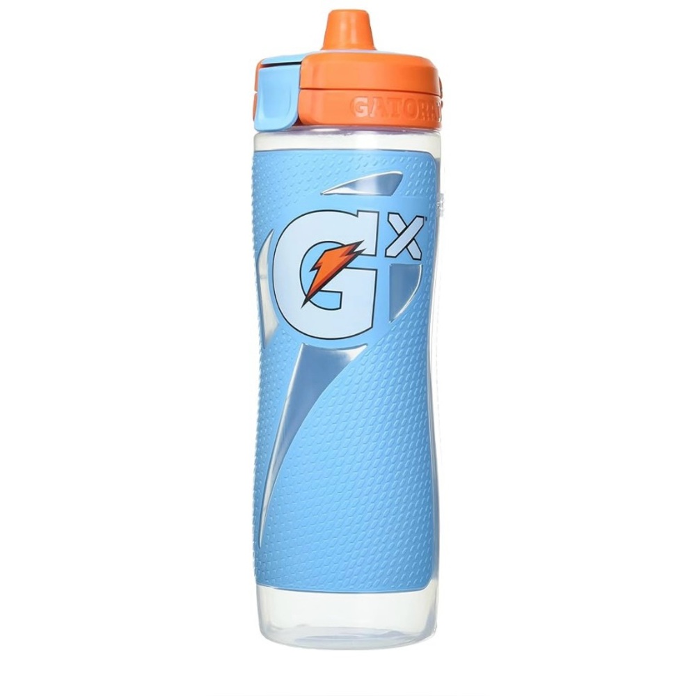 🌈NEW Gatorade Gx Hydration System, Non-Slip Gx Squeeze Bottles Neon Blue, 30 Oz-